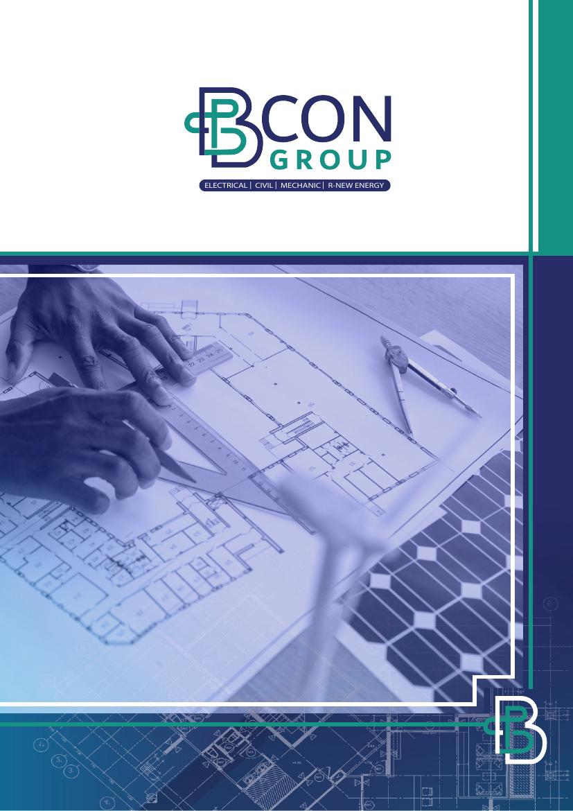BCON Group company profile document designed by Brostek