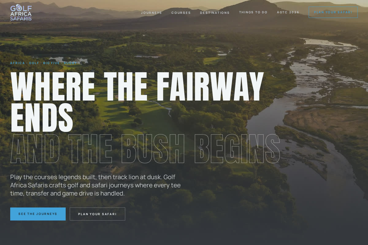 Golf Africa Safaris — Travel & Safari project by Brostek